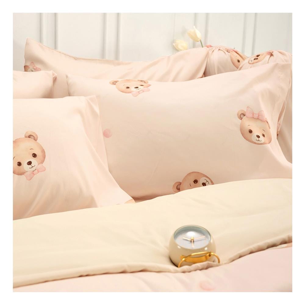 ชุดผ้าปูที่นอน 6 ฟุต (ชุด 6 ชิ้น) TULIP BEAR 60255-DLD041