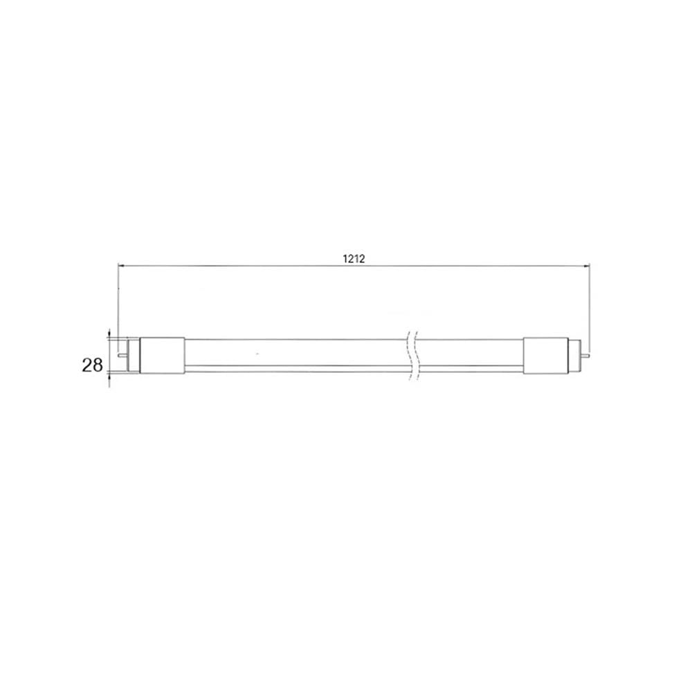หลอด LED L&E T8 3700LM SE 23 วัตต์ DAYLIGHT G13