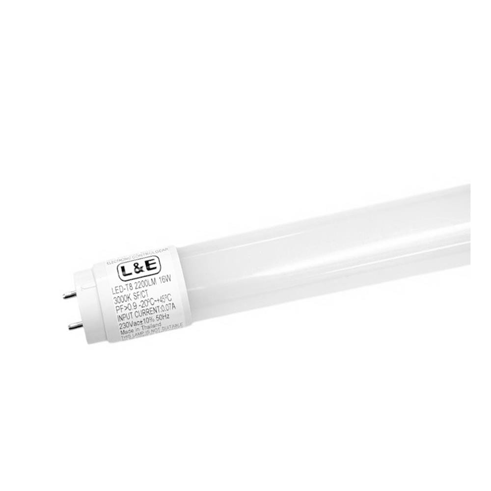 หลอด LED L&E T8 SUPER SAVE SE 16 วัตต์ WARM WHITE G13