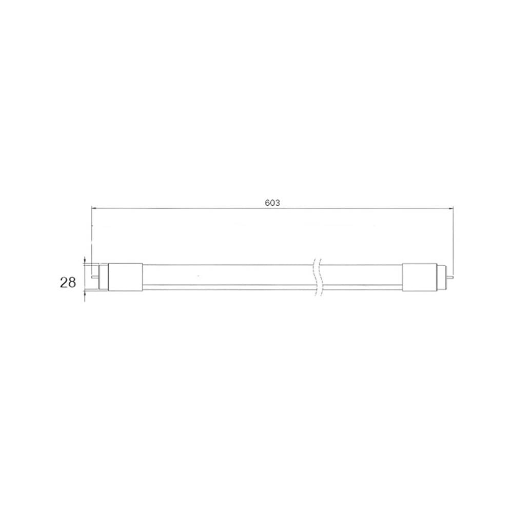 หลอด LED สั้น L&E T8 1300LM SE 9 วัตต์ COOL WHITE G13