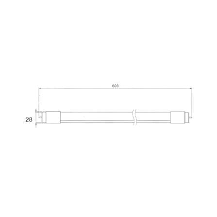 หลอด LED สั้น L&E T8 1300LM SE 9 วัตต์ COOL WHITE G13_3