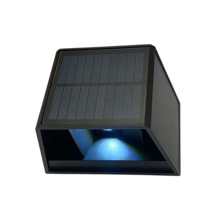 ไฟผนังภายนอก SOLAR LUMAX 74-00066 20 วัตต์ DAYLIGHT/COOL WHITE/WARM WHITE สีดำ_0