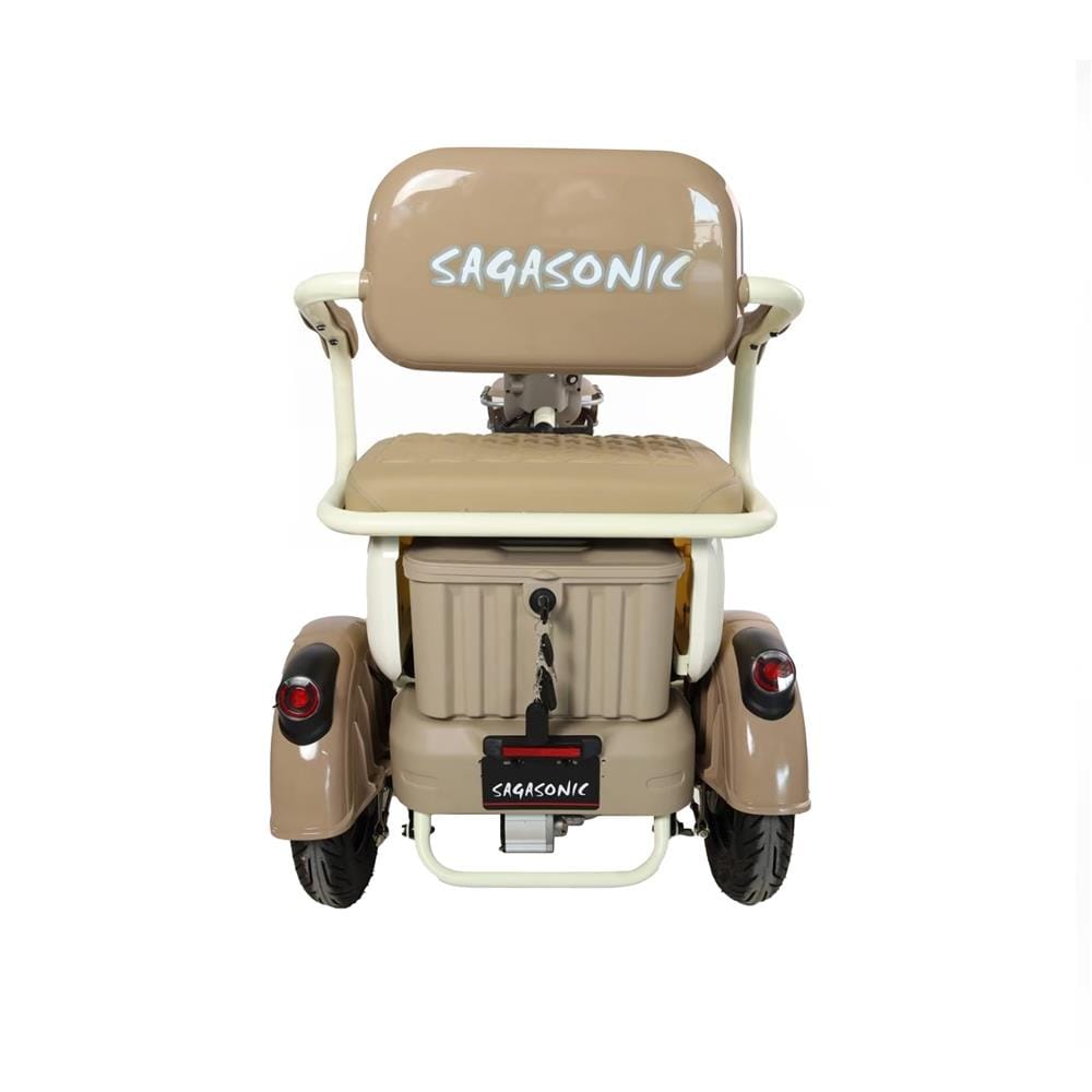 สกู๊ตเตอร์ไฟฟ้า 3 ล้อ SAGASONIC C3 สีน้ำตาล
