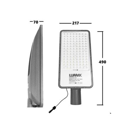 ไฟถนน SOLAR LUMAX 74-00064 600 วัตต์ DAYLIGHT สีเทา_6
