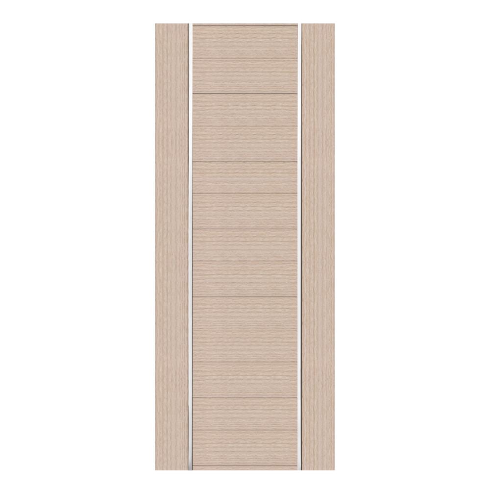 ประตูภายในโพลีสไตรีน ไม่เจาะลูกบิด LINEDEKOR DTD02S 90x200 ซม. สีบีชด้าน