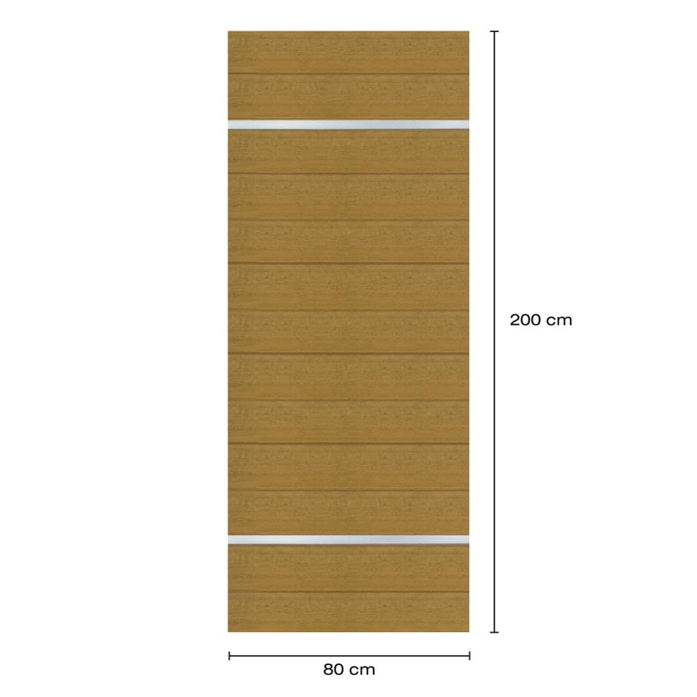 ประตูภายในโพลีสไตรีน ไม่เจาะลูกบิด LINEDEKOR DTD01S 80x200 ซม. สีสักด้าน