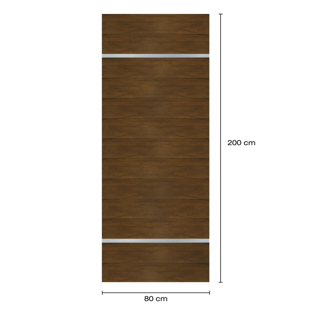 ประตูภายในโพลีสไตรีน ไม่เจาะลูกบิด LINEDEKOR DTD01S 80x200 ซม. สีโอ๊คด้าน