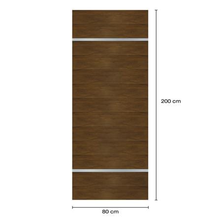 ประตูภายในโพลีสไตรีน ไม่เจาะลูกบิด LINEDEKOR DTD01S 80x200 ซม. สีโอ๊คด้าน_4