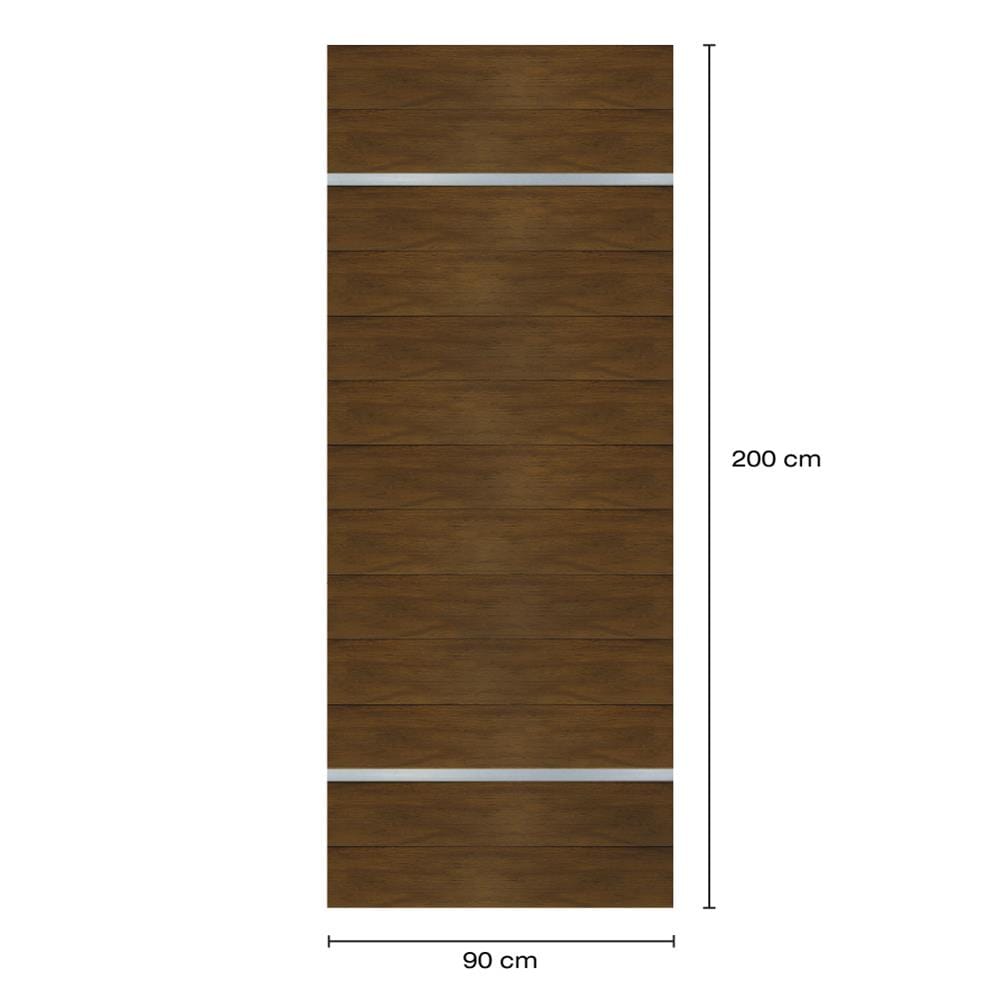 ประตูภายในโพลีสไตรีน ไม่เจาะลูกบิด LINEDEKOR DTD01S 90x200 ซม. สีโอ๊คด้าน