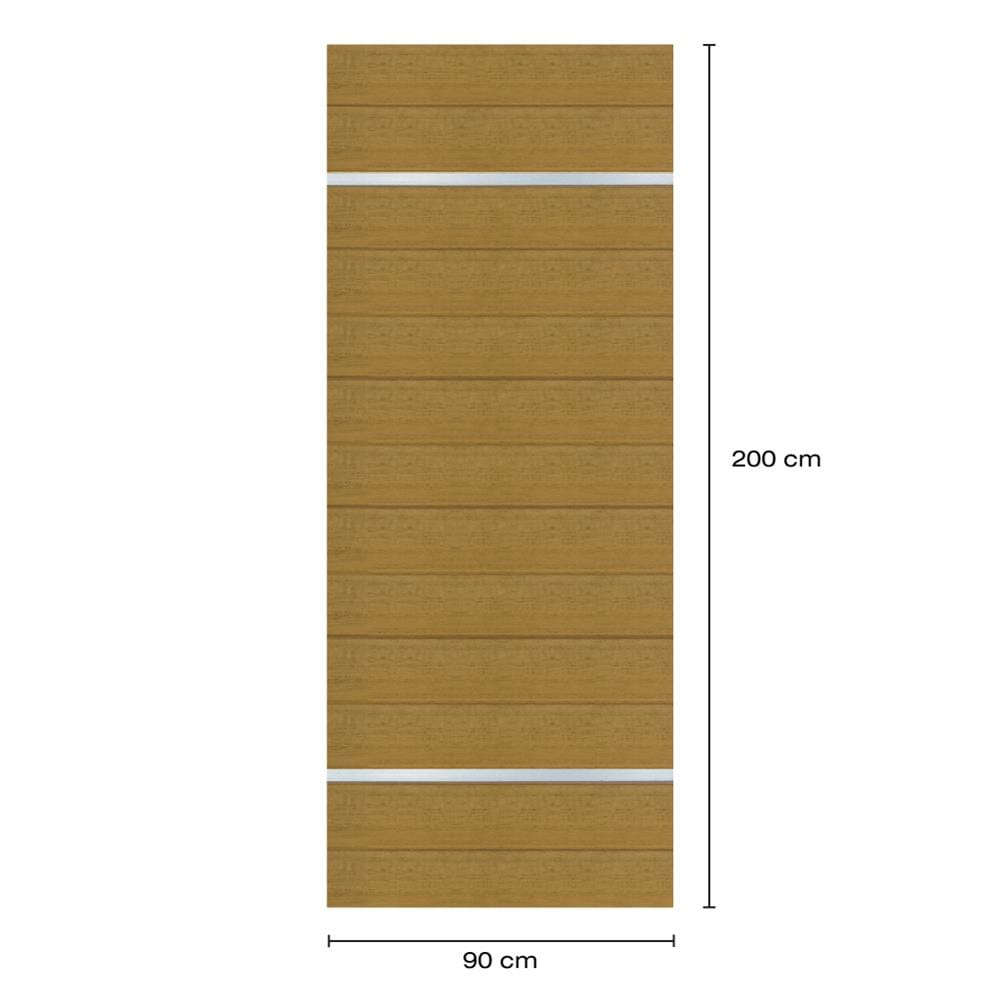 ประตูภายในโพลีสไตรีน ไม่เจาะลูกบิด LINEDEKOR DTD01S 90x200 ซม. สีสักด้าน