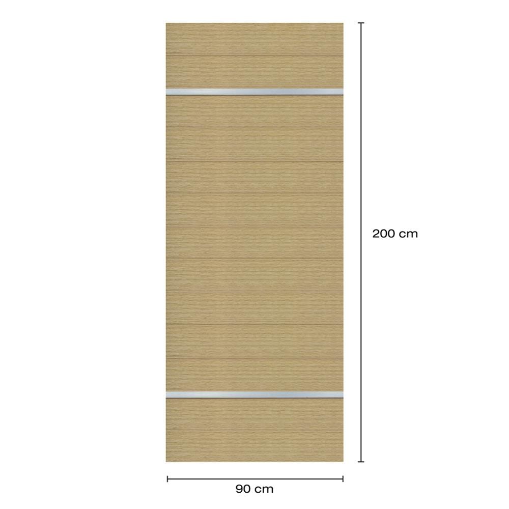 ประตูภายในโพลีสไตรีน ไม่เจาะลูกบิด LINEDEKOR DTD01S 90x200 ซม. สีบีชด้าน