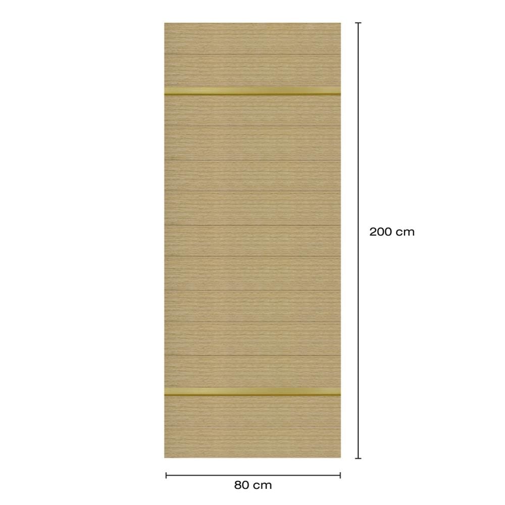 ประตูภายในโพลีสไตรีน ไม่เจาะลูกบิด LINEDEKOR DTD01G 80x200 ซม. สีบีชด้าน