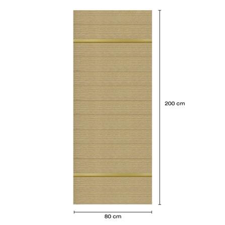 ประตูภายในโพลีสไตรีน ไม่เจาะลูกบิด LINEDEKOR DTD01G 80x200 ซม. สีบีชด้าน_4