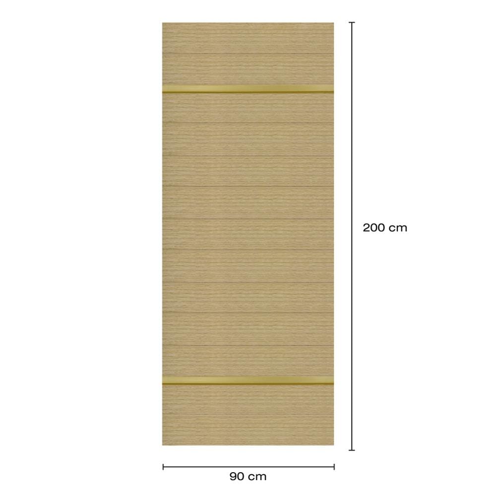 ประตูภายในโพลีสไตรีน ไม่เจาะลูกบิด LINEDEKOR DTD01G 90x200 ซม. สีบีชด้าน
