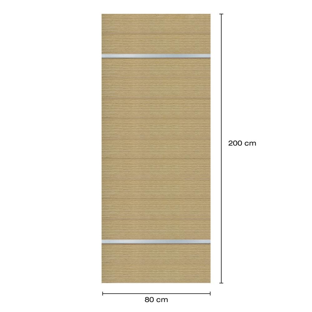 ประตูภายในโพลีสไตรีน ไม่เจาะลูกบิด LINEDEKOR DTD01S 80x200 ซม. สีบีชด้าน