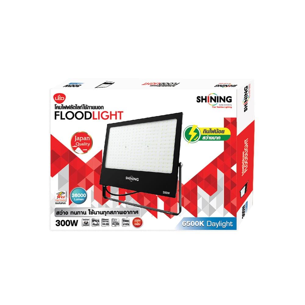 สปอตไลท์ภายนอก LED SHINING S-FD30065B-2 300 วัตต์ DAYLIGHT