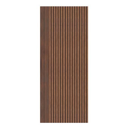 ประตูภายในโพลีสไตรีน ไม่เจาะลูกบิด LINEDEKOR VETICAL 90x200 ซม. สีโรสวู้ด_0