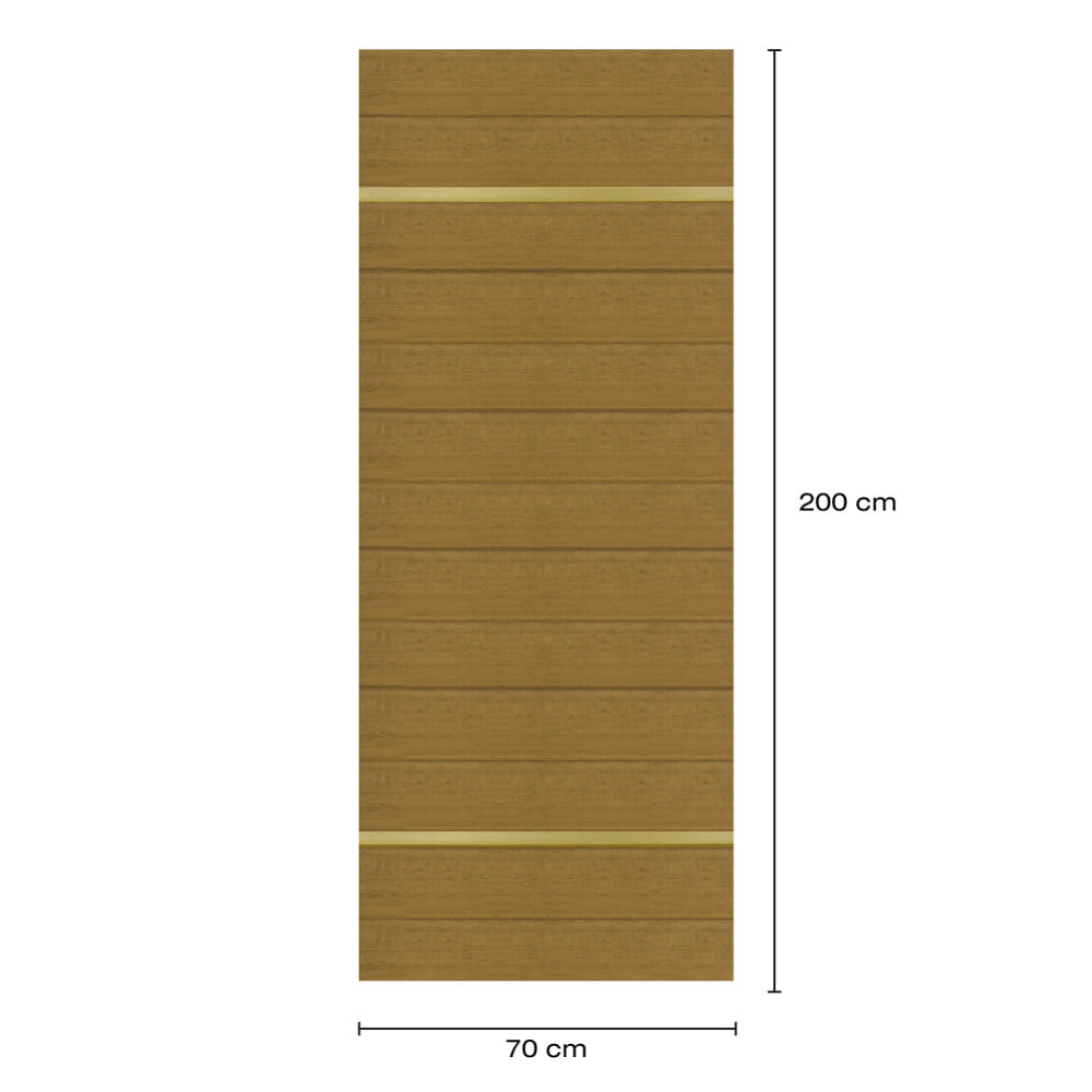 ประตูห้องน้ำโพลีสไตรีน ไม่เจาะลูกบิด LINEDEKOR DTD01G 70x200 ซม. สีสักด้าน