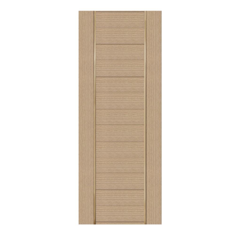 ประตูภายในโพลีสไตรีน ไม่เจาะลูกบิด LINEDEKOR DTD02G 70x200 ซม. สีบีชด้าน