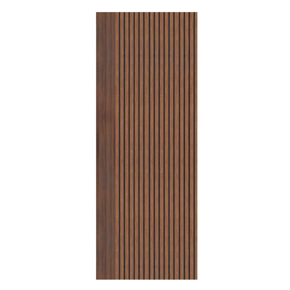 ประตูห้องน้ำโพลีสไตรีน ไม่เจาะลูกบิด LINEDEKOR VERTICAL 70x200 ซม. สีโรสวู้ด