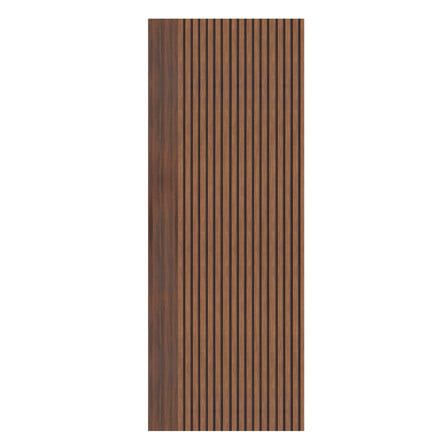 ประตูห้องน้ำโพลีสไตรีน ไม่เจาะลูกบิด LINEDEKOR VERTICAL 70x200 ซม. สีโรสวู้ด