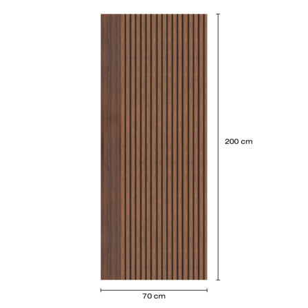 ประตูห้องน้ำโพลีสไตรีน ไม่เจาะลูกบิด LINEDEKOR VERTICAL 70x200 ซม. สีโรสวู้ด_4