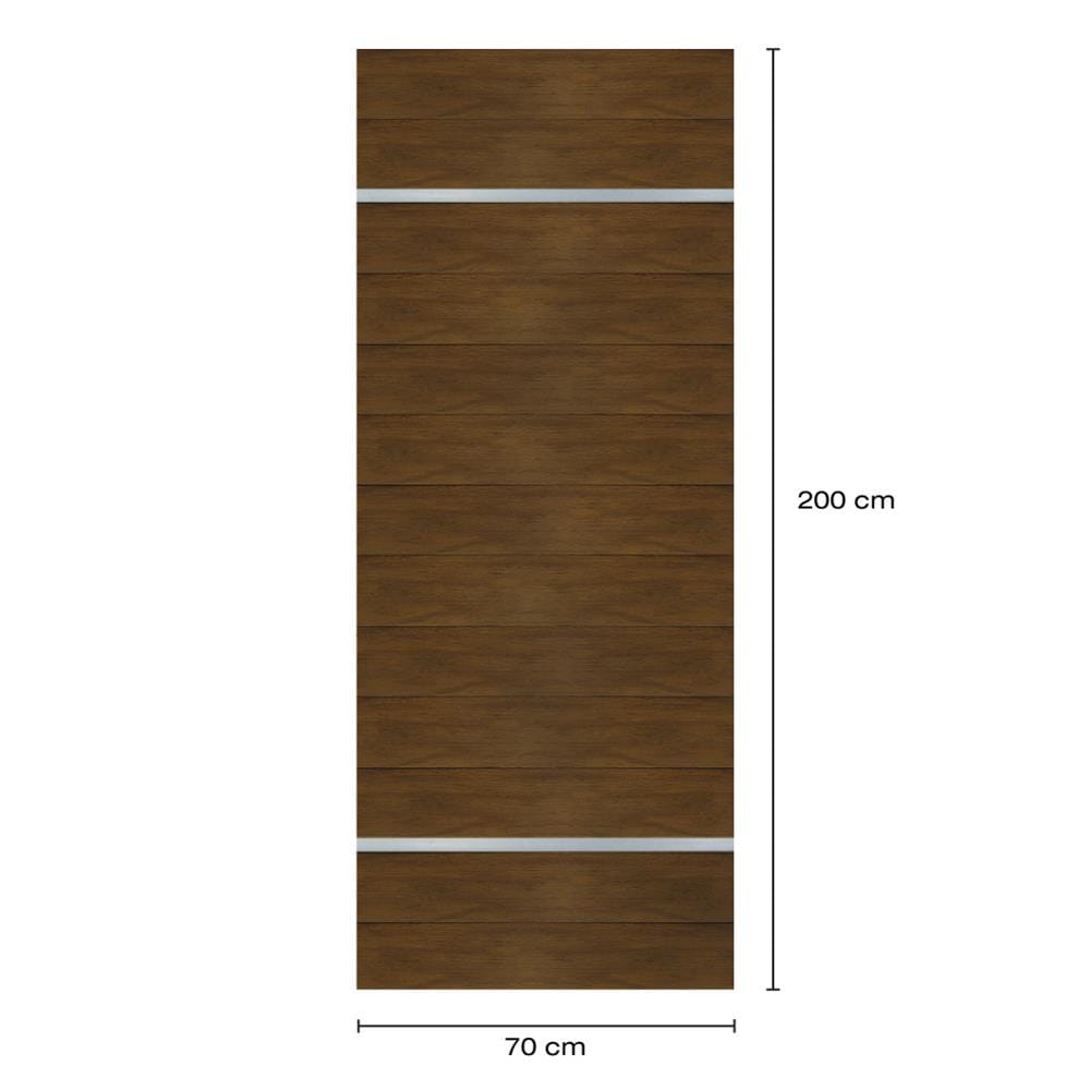 ประตูภายในโพลีสไตรีน ไม่เจาะลูกบิด LINEDEKOR DTD01S 70x200 ซม. สีโอ๊คด้าน
