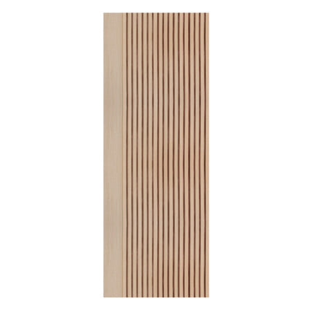 ประตูห้องน้ำโพลีสไตรีน ไม่เจาะลูกบิด LINEDEKOR VERTICAL 70x200 ซม. สีบีช
