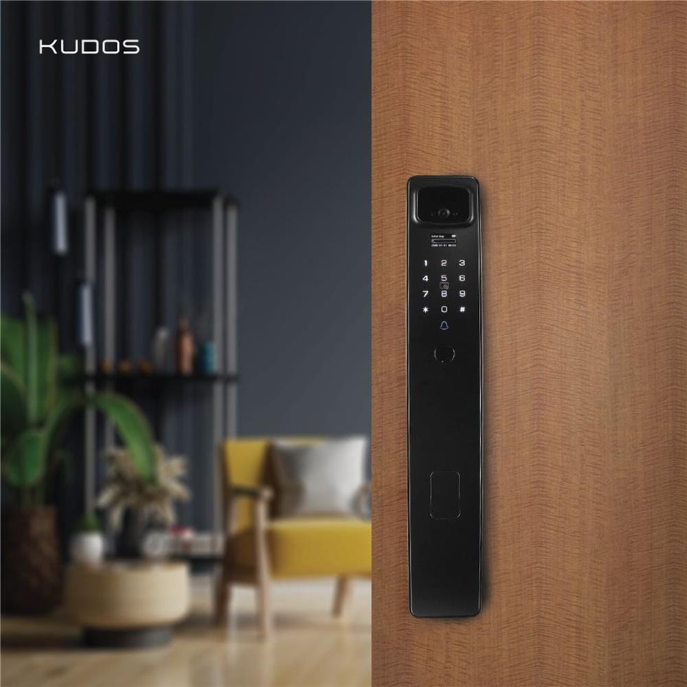 กลอนดิจิตอล KUDOS F8800039 สีดำ