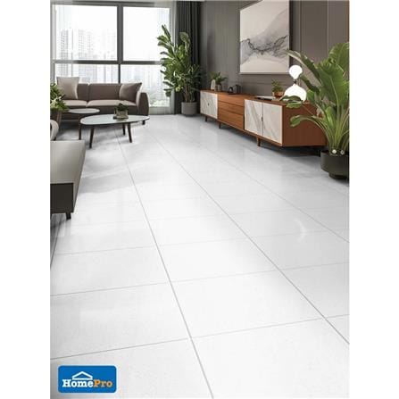 กระเบื้องพื้นพอร์ซเลน 60x60 ซม. DURAGRES พาร์ค โฮวไลท์ (โพลิช) ขาว A 1.44 ตร.ม._3