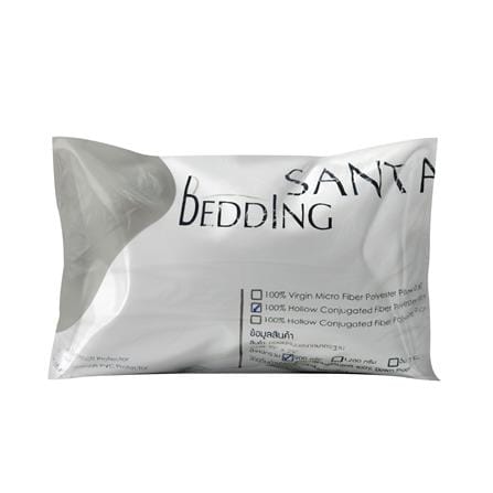 หมอนหนุน SANTA BEDDING 7D 19X29 นิ้ว สีขาว_2