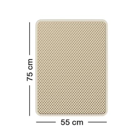 แผ่นดักทรายแมว PETUS 75x55 ซม. สีเบจ_5