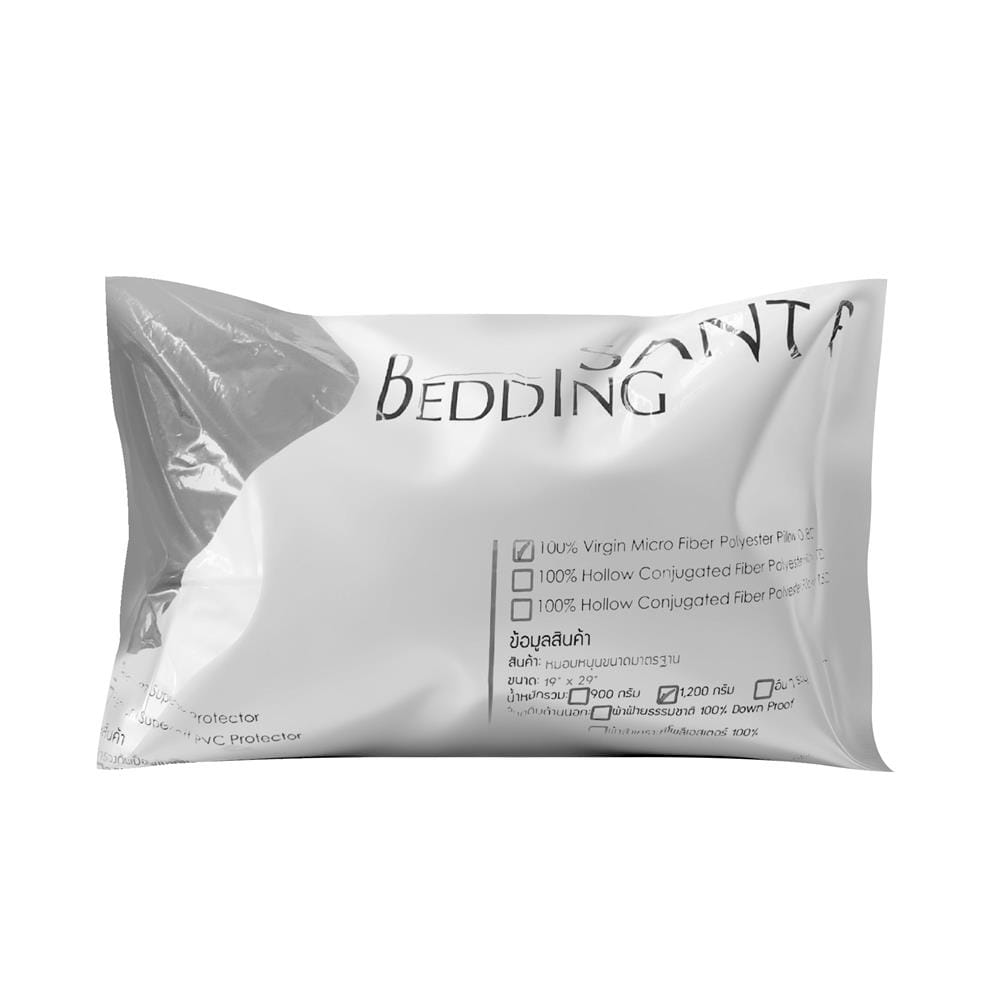 หมอนหนุน SANTA BEDDING 19X29 นิ้ว สีขาว