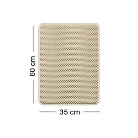 แผ่นดักทรายแมว PETUS 60x35 ซม. สีเบจ_5