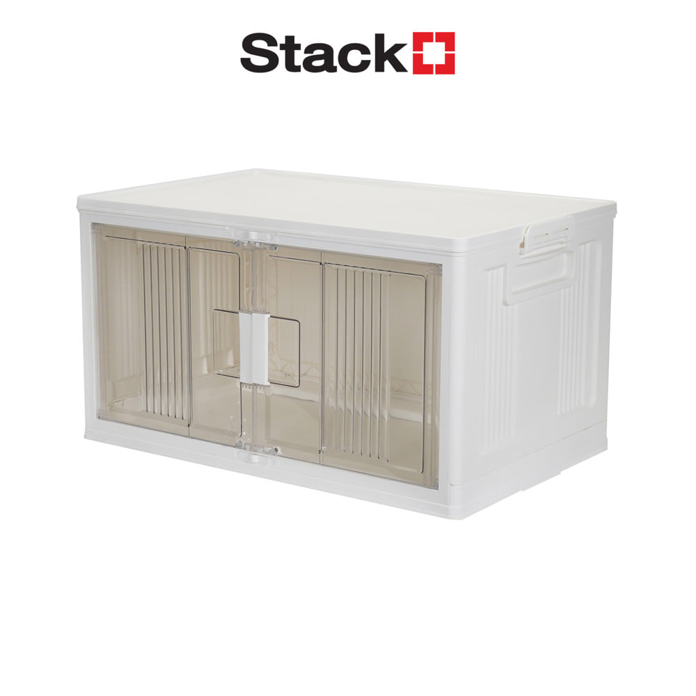กล่องบานเปิด STACKO SUNA SIZE L 63x39.2x34 ซม. สีขาว