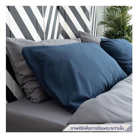 ชุดผ้าปูที่นอน 3.5 ฟุต (ชุด 4 ชิ้น) SANTA BEDDING สี DARK GREY/NAVY BLUE_1