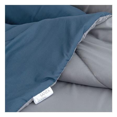 ชุดผ้าปูที่นอน 3.5 ฟุต (ชุด 4 ชิ้น) SANTA BEDDING สี DARK GREY/NAVY BLUE_3