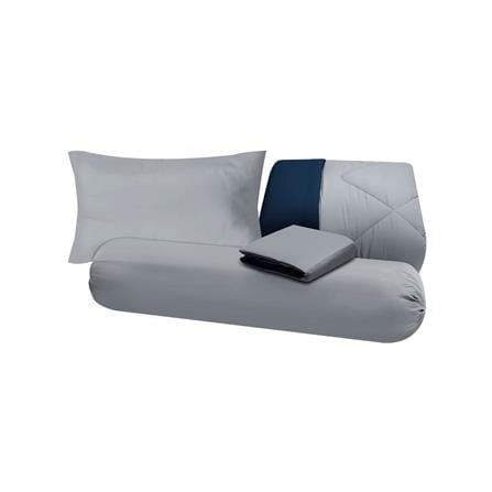 ชุดผ้าปูที่นอน 3.5 ฟุต (ชุด 4 ชิ้น) SANTA BEDDING สี DARK GREY/NAVY BLUE_4