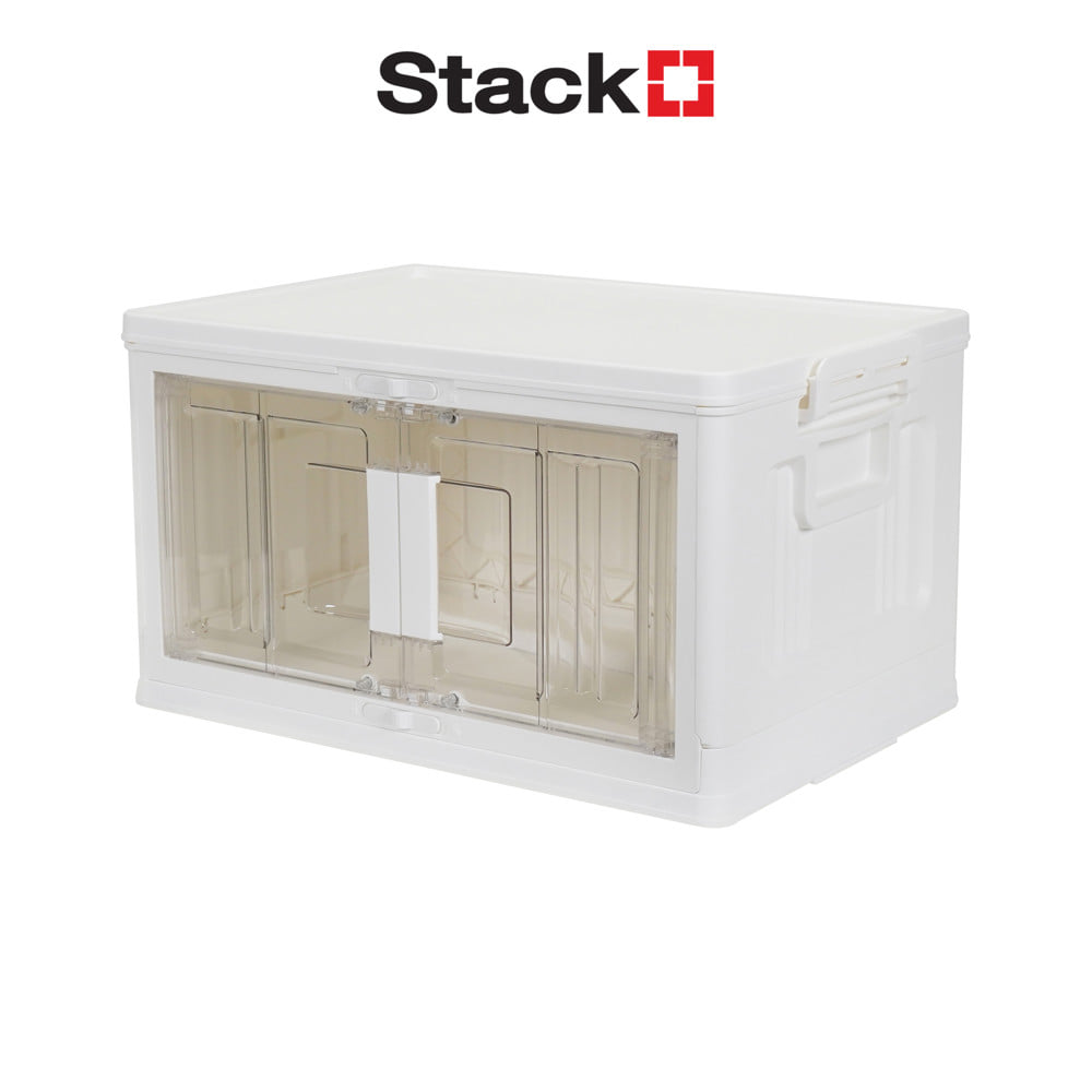 กล่องบานเปิด STACKO SUNA SIZE S 42.5x28.3x23.7 ซม. สีขาว