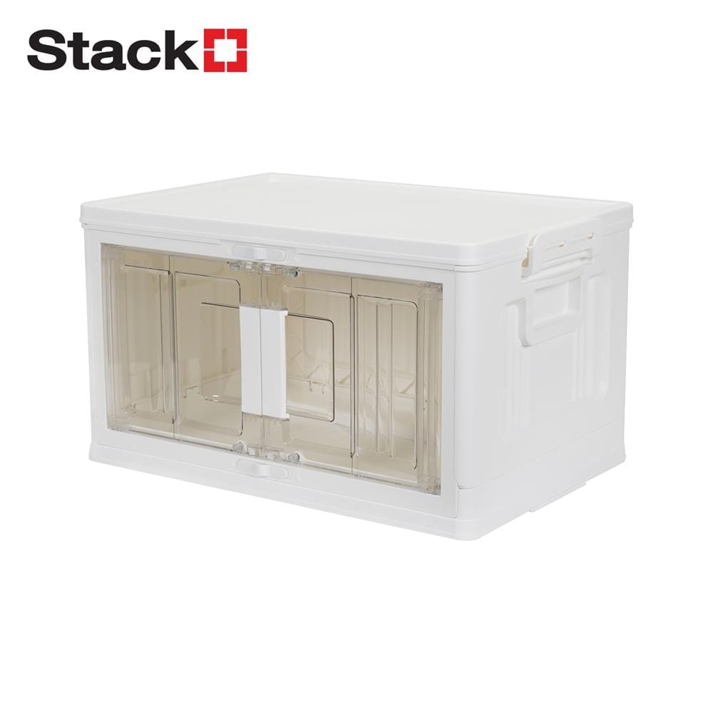 กล่องบานเปิด STACKO SUNA SIZE S 42.5x28.3x23.7 ซม. สีขาว