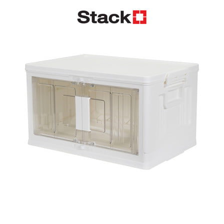 กล่องบานเปิด STACKO SUNA SIZE S 42.5x28.3x23.7 ซม. สีขาว_1