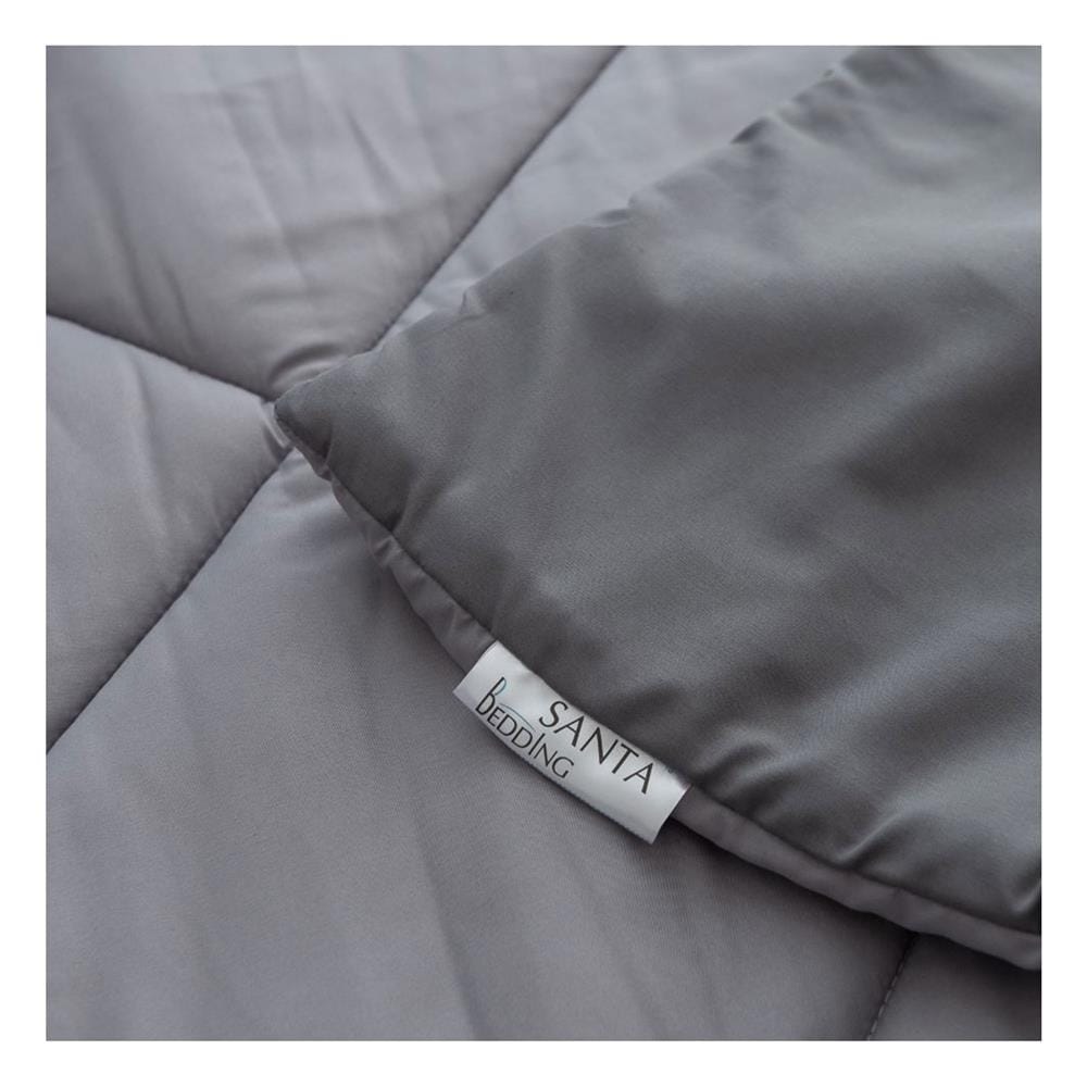 ชุดผ้าปูที่นอน 5 ฟุต (ชุด 6 ชิ้น) SANTA BEDDING สี DARK GREY/LIGHT GREY
