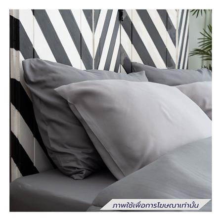 ชุดผ้าปูที่นอน 5 ฟุต (ชุด 6 ชิ้น) SANTA BEDDING สี DARK GREY/LIGHT GREY_1