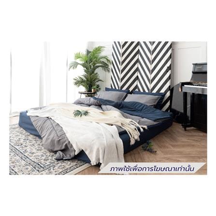 ชุดผ้าปูที่นอน 3.5 ฟุต (ชุด 4 ชิ้น) SANTA BEDDING สี NAVY BLUE/DARK GREY_0
