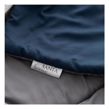 ชุดผ้าปูที่นอน 3.5 ฟุต (ชุด 4 ชิ้น) SANTA BEDDING สี NAVY BLUE/DARK GREY_3