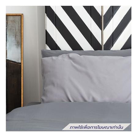 ชุดผ้าปูที่นอน 6 ฟุต (ชุด 6 ชิ้น) SANTA BEDDING สี DARK GREY/LIGHT GREY_2