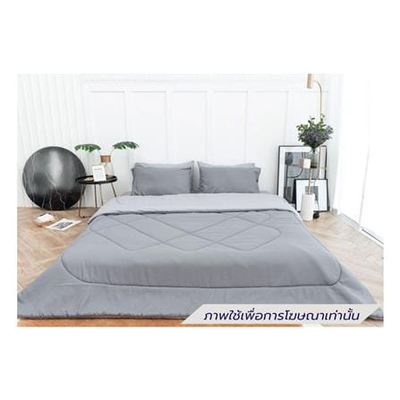 ชุดผ้าปูที่นอน 5 ฟุต (ชุด 6 ชิ้น) SANTA BEDDING สี LIGHT GREY/DARK GREY_1
