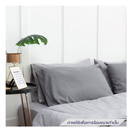 ชุดผ้าปูที่นอน 6 ฟุต (ชุด 6 ชิ้น) SANTA BEDDING สี LIGHT GREY/DARK GREY_3