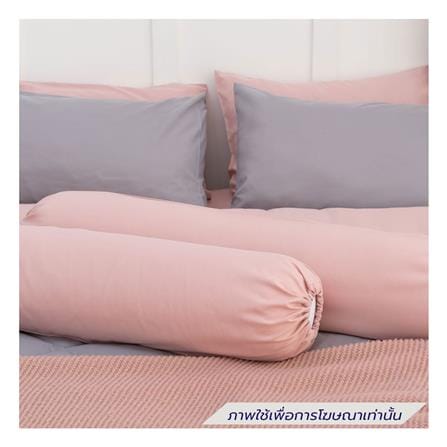 ชุดผ้าปูที่นอน 6 ฟุต (ชุด 6 ชิ้น) SANTA BEDDING สี PINK/LIGHT GREY_3