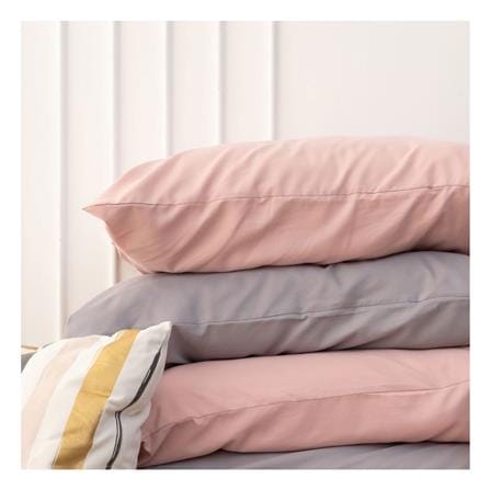 ชุดผ้าปูที่นอน 6 ฟุต (ชุด 6 ชิ้น) SANTA BEDDING สี PINK/LIGHT GREY_4
